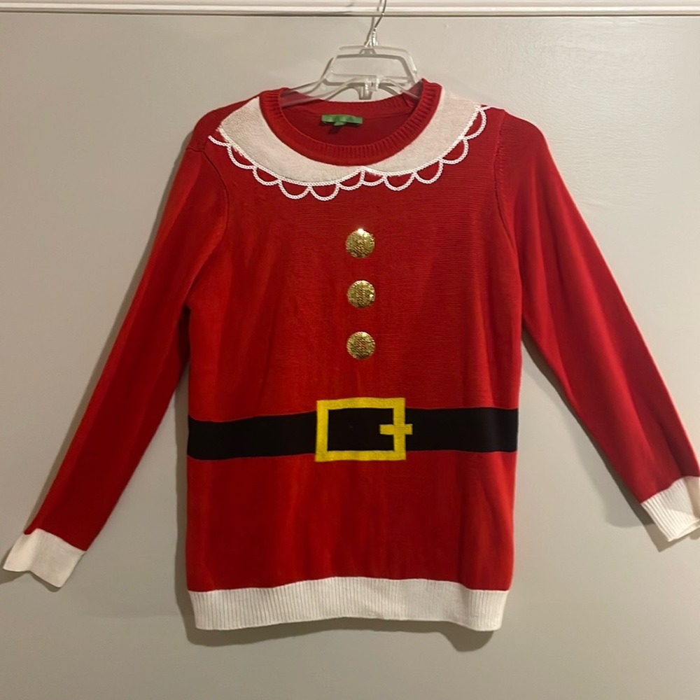 Ugly-chic Christmas sweater
